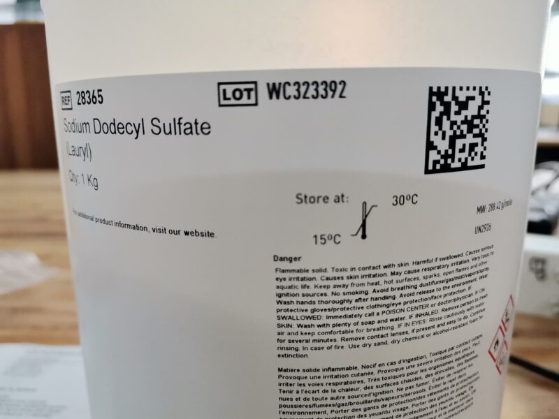 Sodium dodecyl sulfate (lauryl)