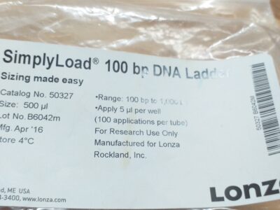 SimplyLoad 100bp DNA Ladder
