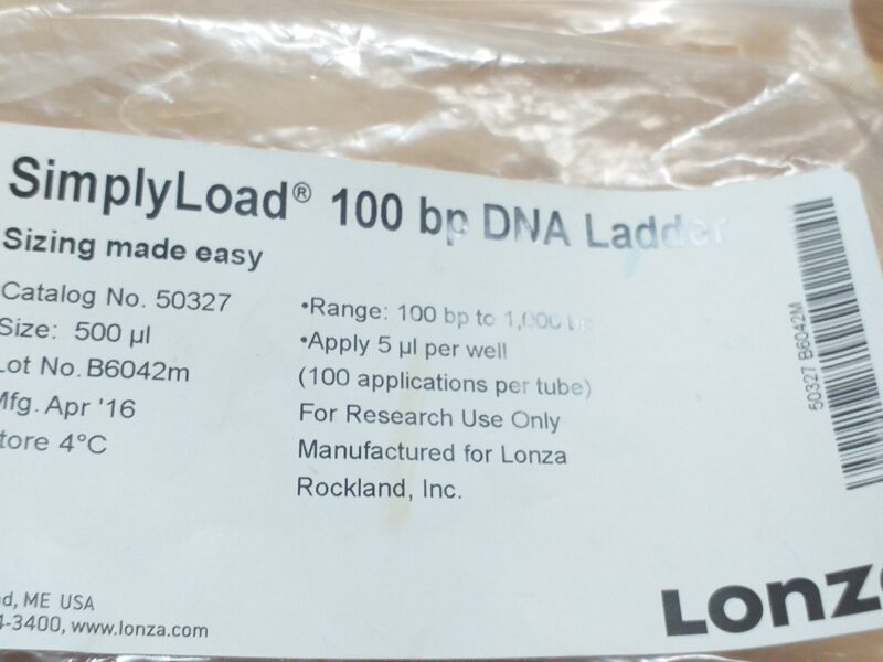 SimplyLoad 100bp DNA Ladder