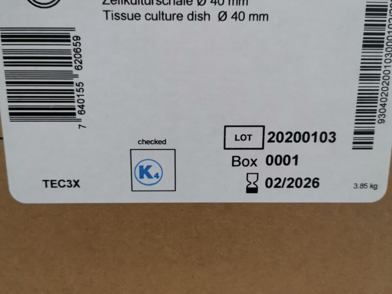 Tissue culture dishes 40mm/9.2cm2