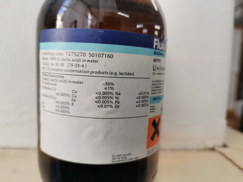 L(+) - Lactic acid solution
