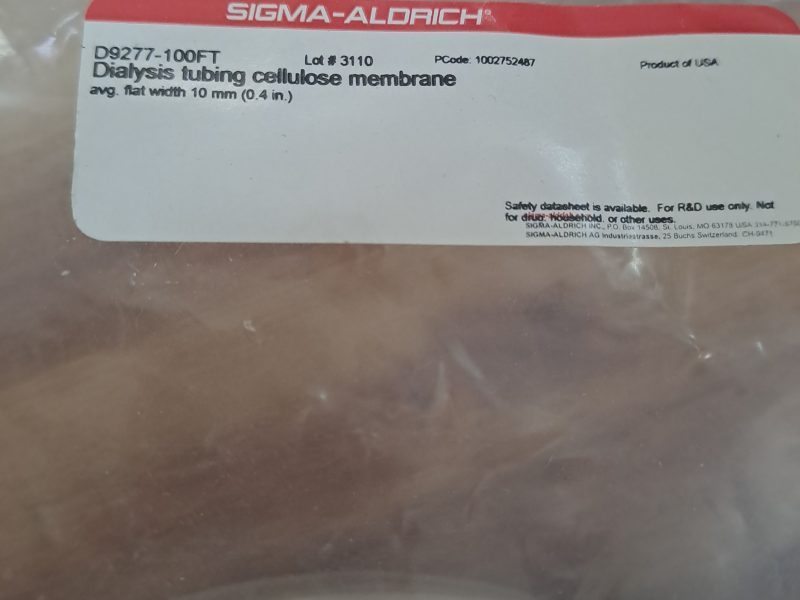 Dialysis tubing cellulose membrane