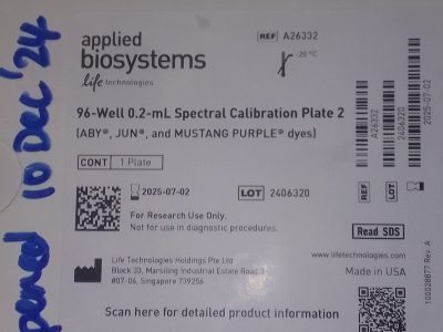 96-Well 0.2-mL Spectral Calibration Plate 2